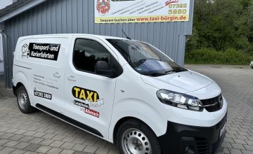 Taxi Laupheim und Biberach, Opel Vivaro, unser Kurierfahrzeug für alles was schnell von A nach B muss!